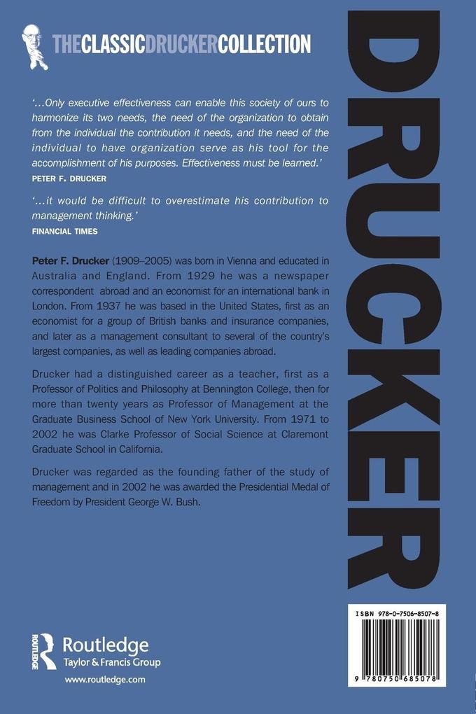 Weitere Ansicht: The Effective Executive | Peter Drucker