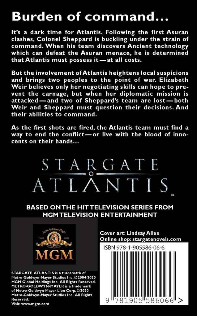 Weitere Ansicht: STARGATE ATLANTIS Casualties of War | Elizabeth Christensen