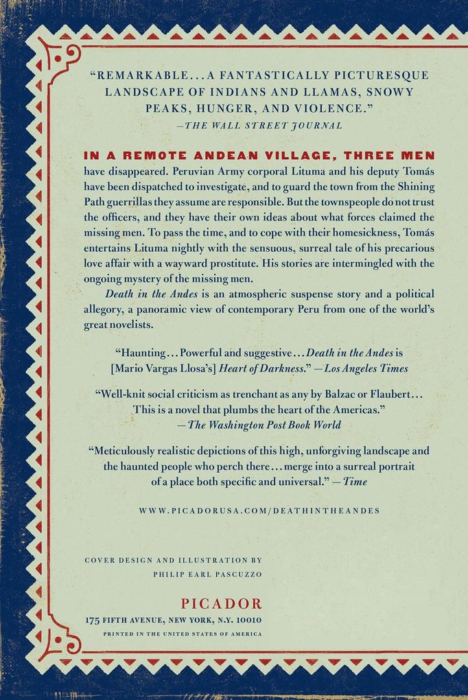 Weitere Ansicht: Death in the Andes | Mario Vargas Llosa