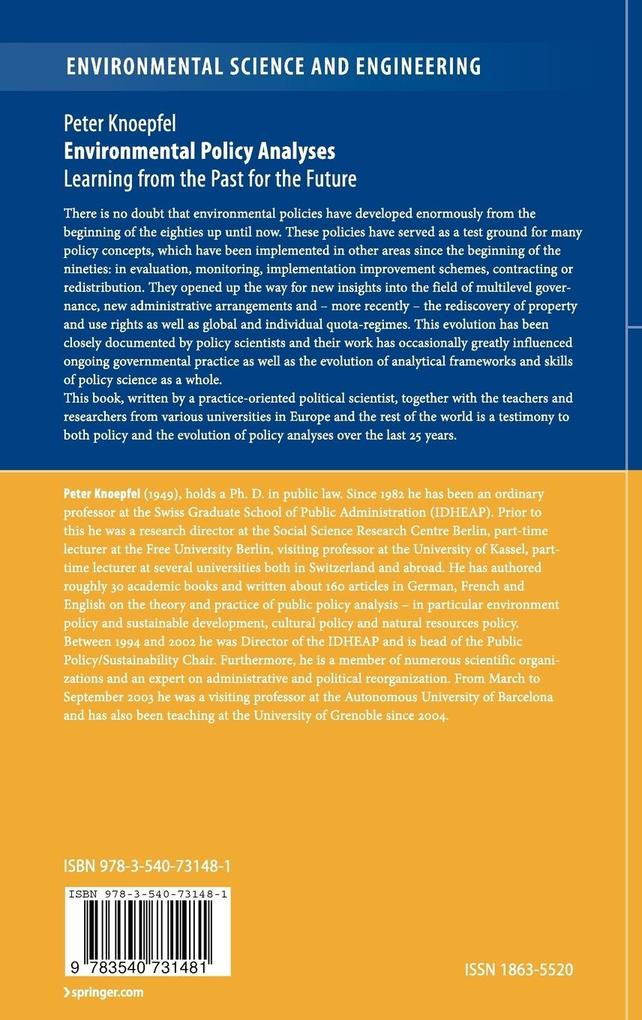 Weitere Ansicht: Environmental Policy Analyses | Peter Knoepfel