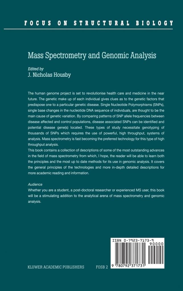 Weitere Ansicht: Mass Spectrometry and Genomic Analysis