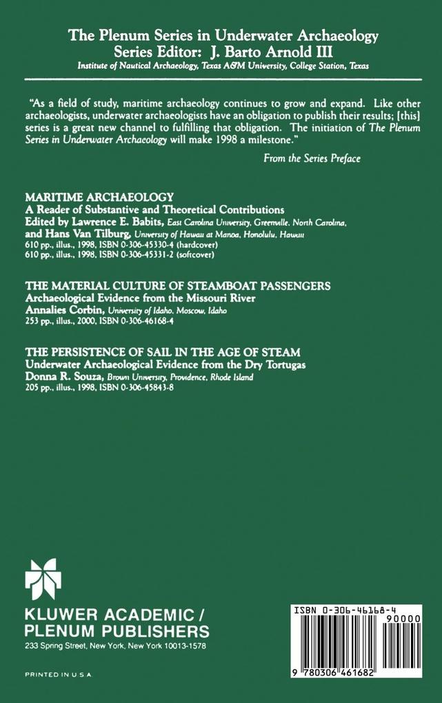 Weitere Ansicht: The Material Culture of Steamboat Passengers | Annalies Corbin