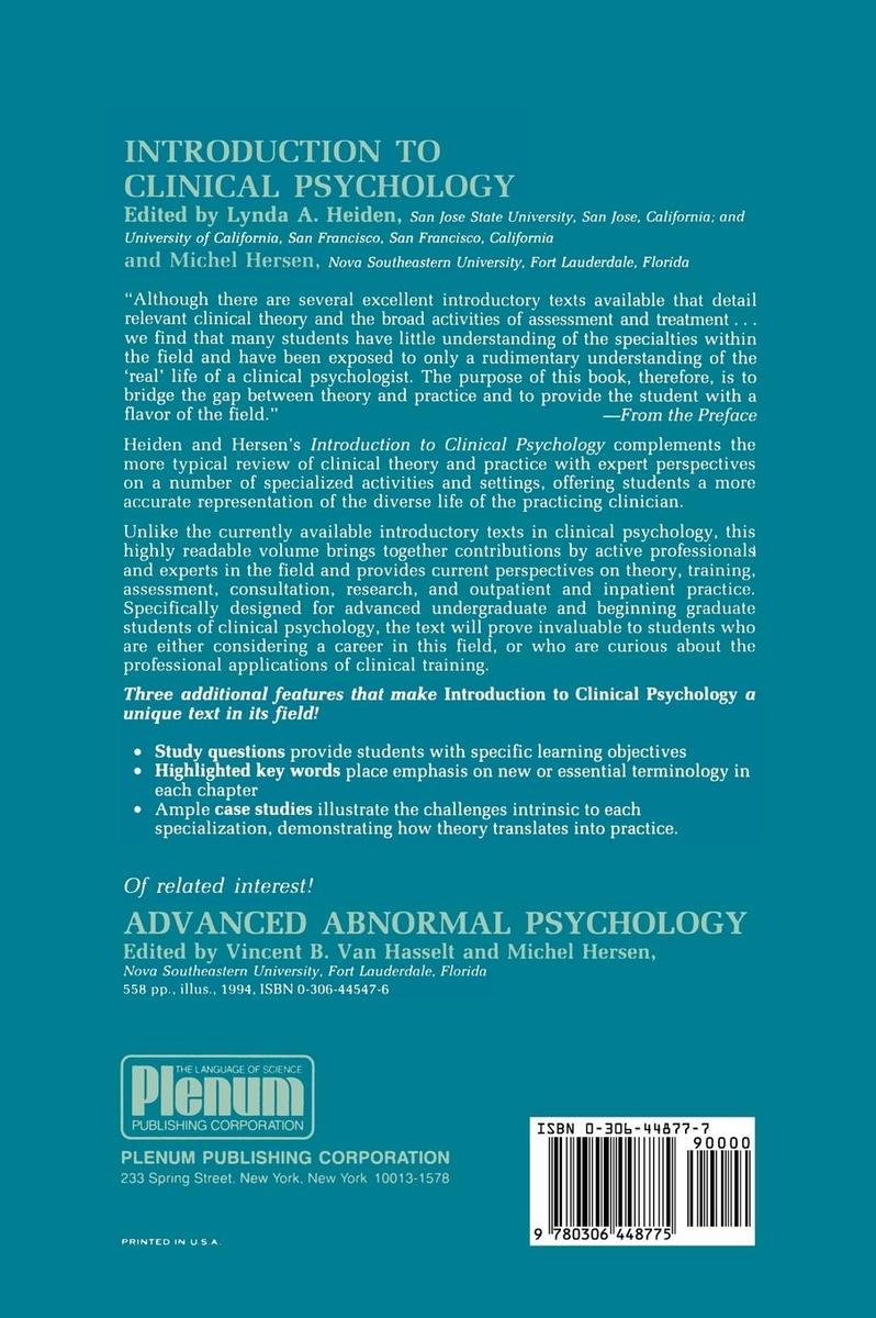 Weitere Ansicht: Introduction to Clinical Psychology