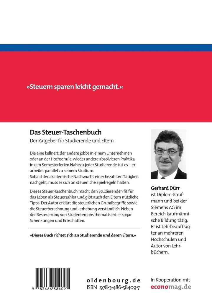 Weitere Ansicht: Das Steuer-Taschenbuch | Gerhard Dürr