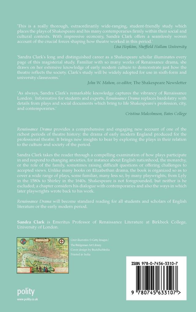 Weitere Ansicht: Renaissance Drama | Sandra Clark