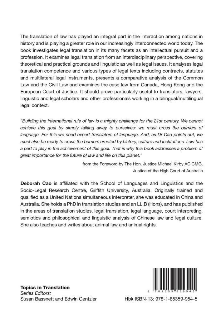 Weitere Ansicht: Translating Law | Deborah Cao