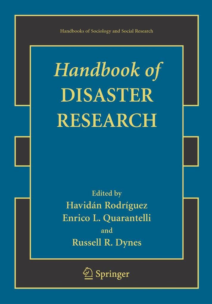 Produktbild: Handbook of Disaster Research