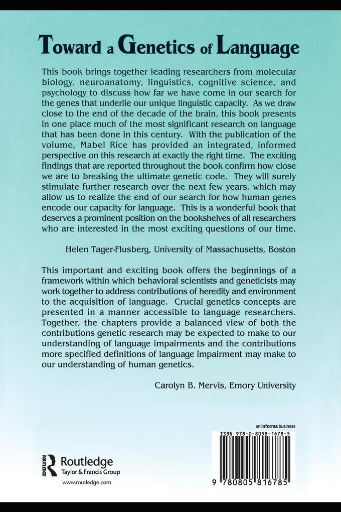 Weitere Ansicht: Toward A Genetics of Language