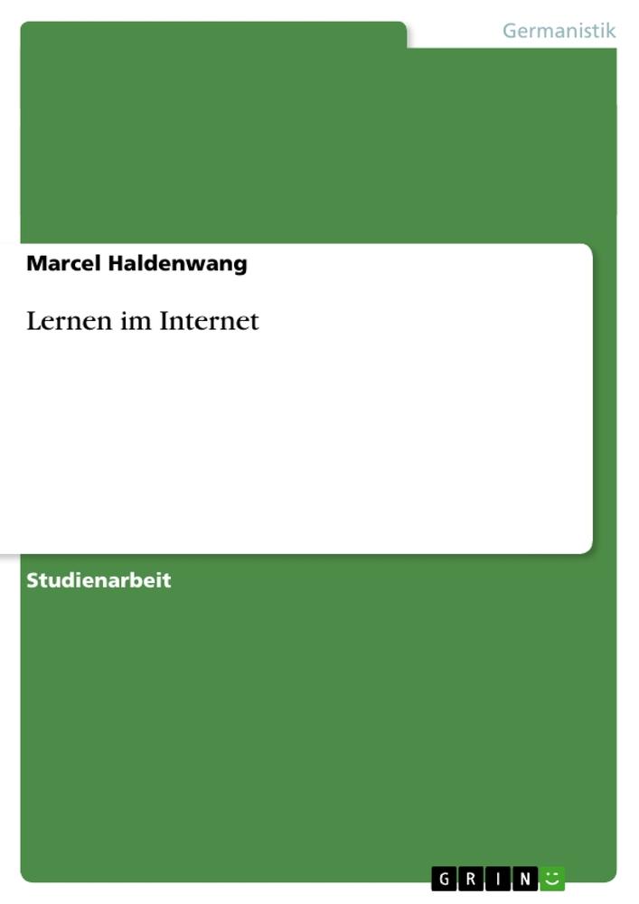 Produktbild: Lernen im Internet | Marcel Haldenwang