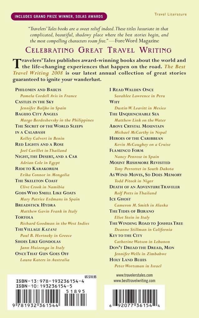 Weitere Ansicht: The Best Travel Writing