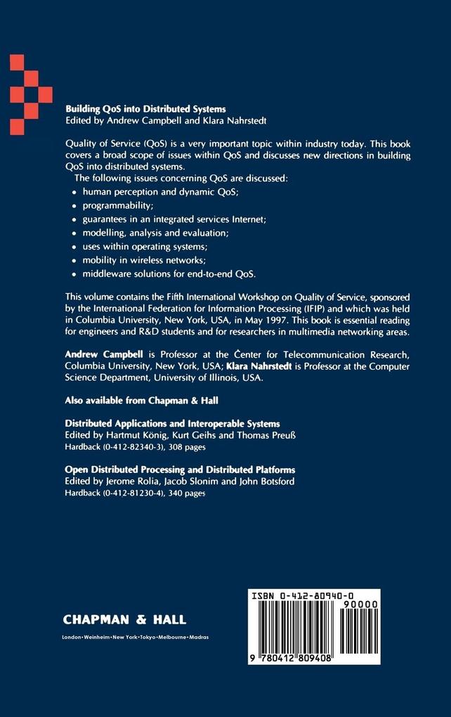 Weitere Ansicht: Building Qos Into Distributed Systems