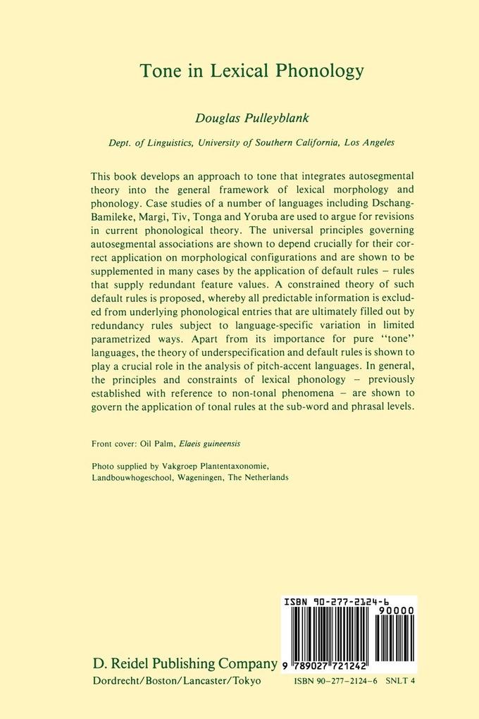 Weitere Ansicht: Tone in Lexical Phonology | Douglas Pulleyblank