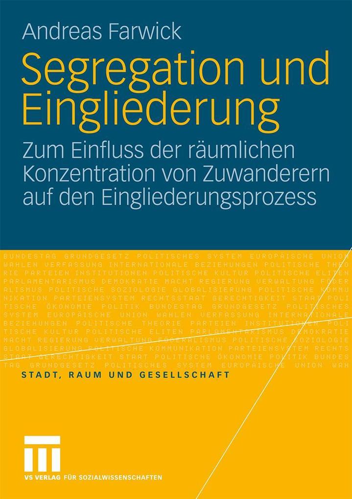 Produktbild: Segregation und Eingliederung | Andreas Farwick
