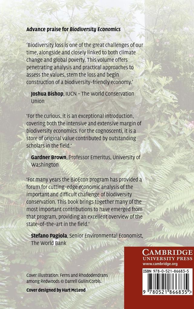 Weitere Ansicht: Biodiversity Economics