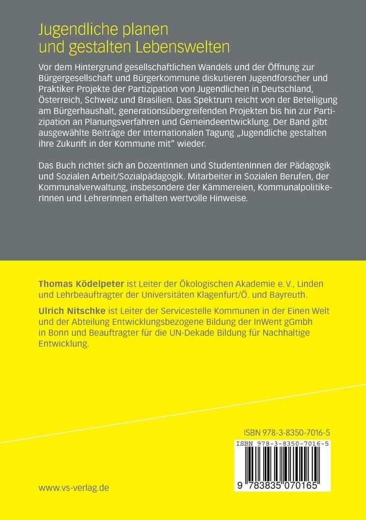Weitere Ansicht: Jugendliche planen und gestalten Lebenswelten