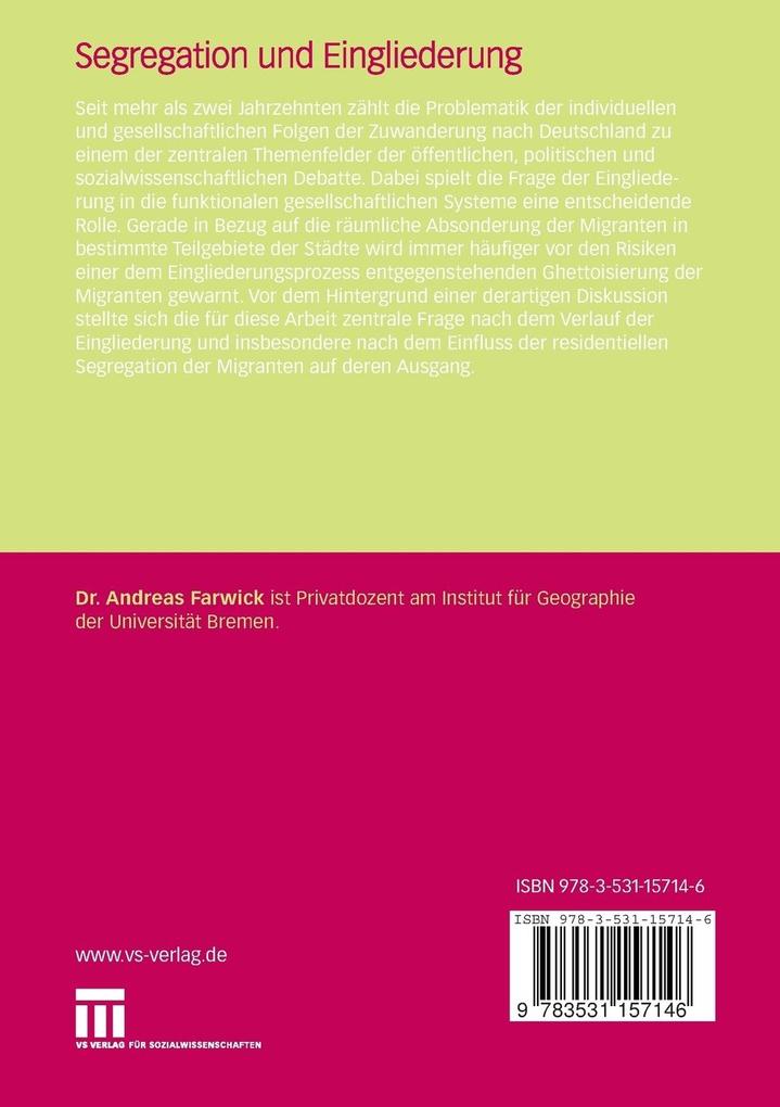 Weitere Ansicht: Segregation und Eingliederung | Andreas Farwick