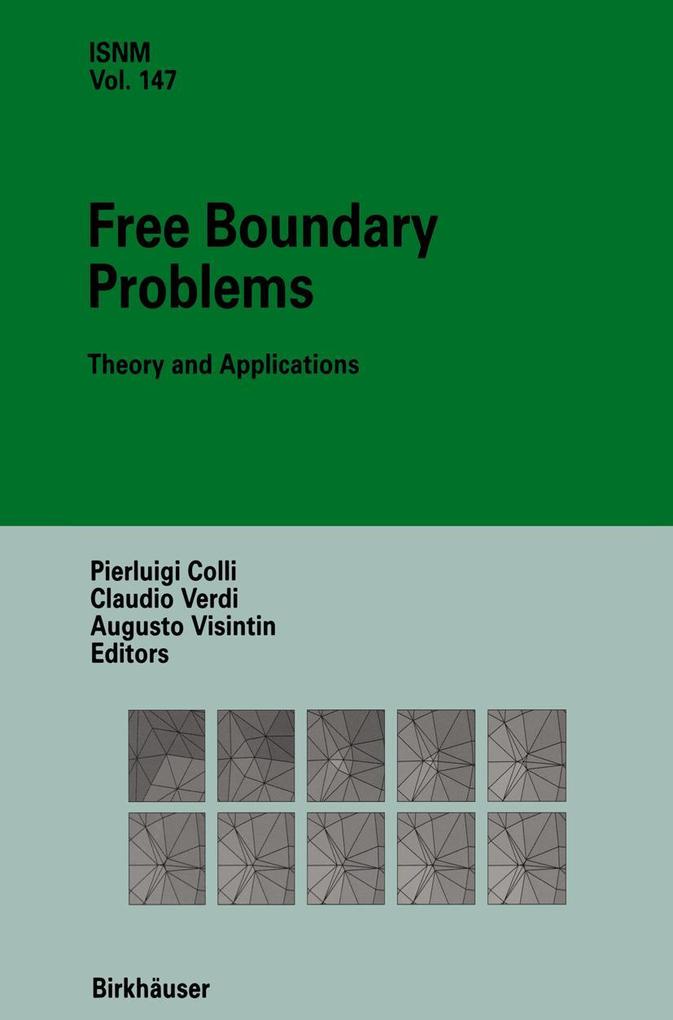 Produktbild: Free Boundary Problems