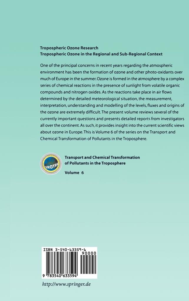 Weitere Ansicht: Tropospheric Ozone Research | Öystein Hov