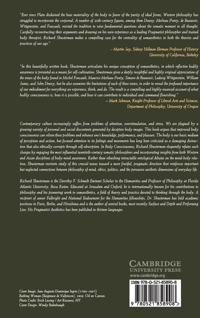 Weitere Ansicht: Body Consciousness | Richard Shusterman