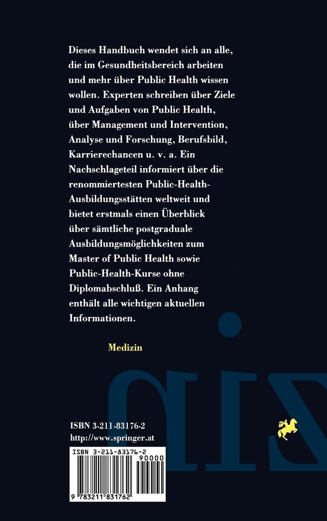 Weitere Ansicht: Das Handbuch Public Health