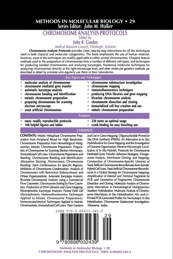Weitere Ansicht: Chromosome Analysis Protocols