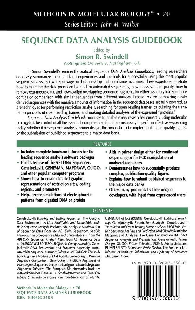 Weitere Ansicht: Sequence Data Analysis Guidebook