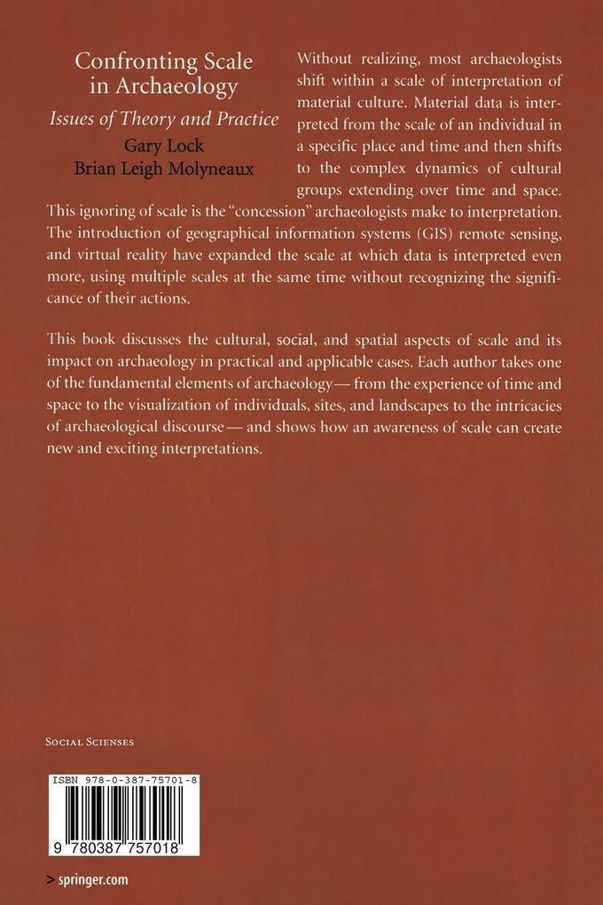 Weitere Ansicht: Confronting Scale in Archaeology