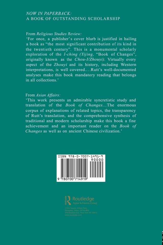 Weitere Ansicht: Zhouyi | Richard Rutt