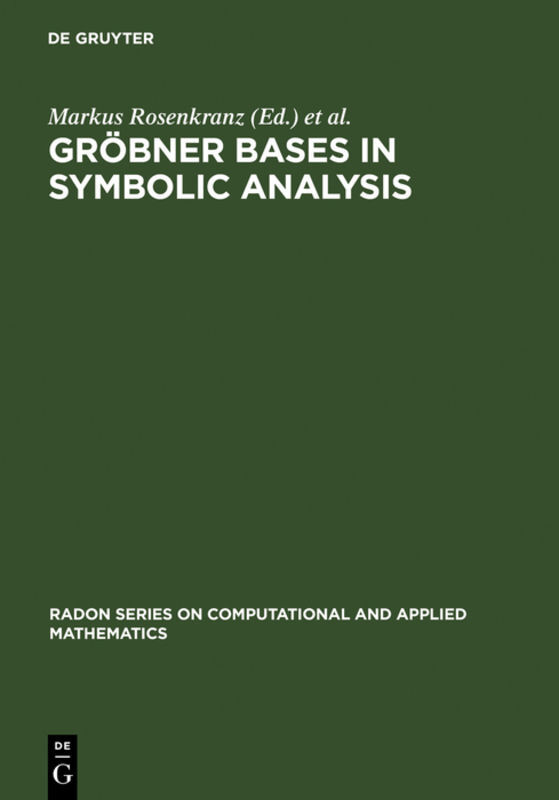 Produktbild: Gröbner Bases in Symbolic Analysis
