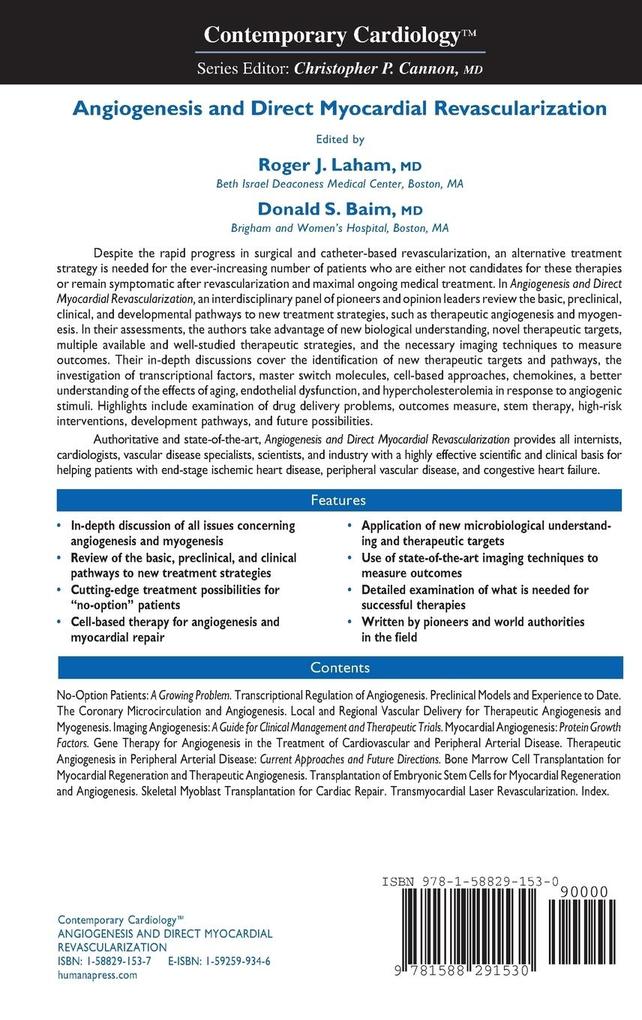 Weitere Ansicht: Angiogenesis and Direct Myocardial Revascularization