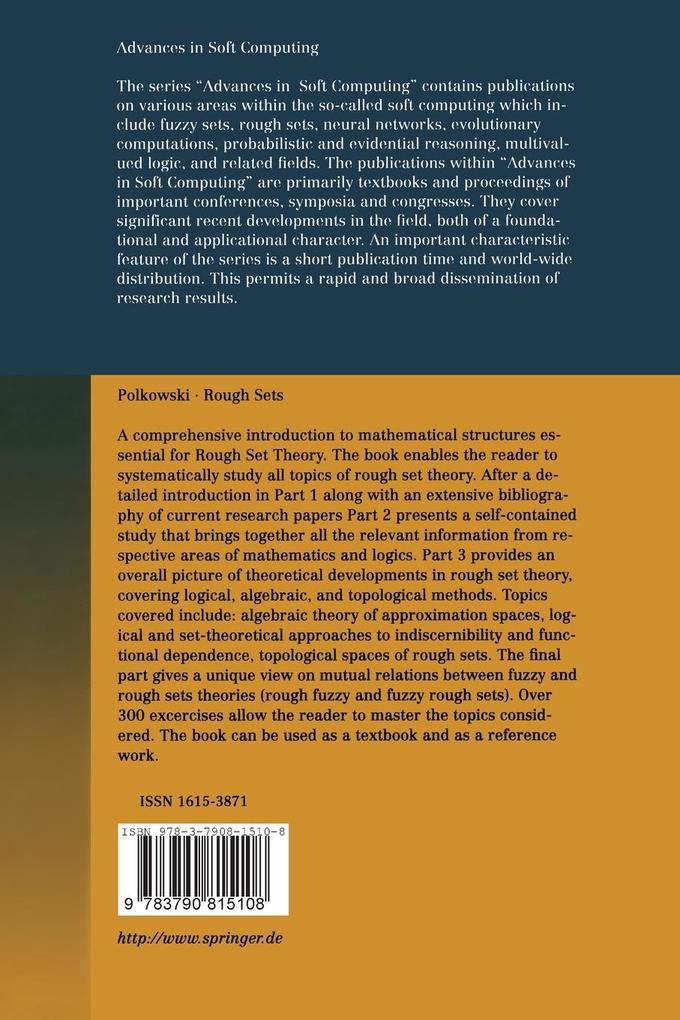 Weitere Ansicht: Rough Sets | Lech Polkowski