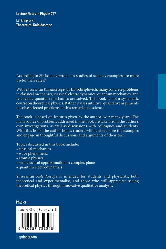 Weitere Ansicht: Theoretical Kaleidoscope | I B Khriplovich