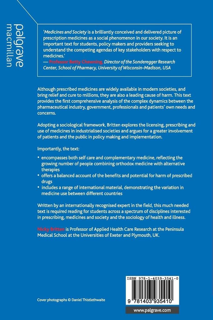 Weitere Ansicht: Medicines and Society | Nicky Britten