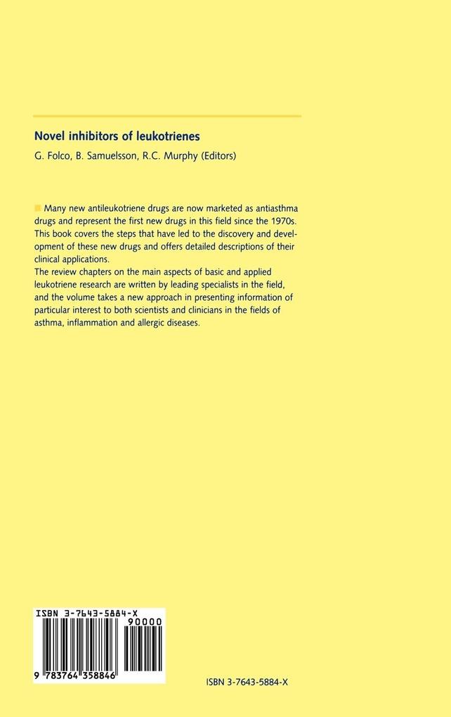 Weitere Ansicht: Novel Inhibitors of Leukotrienes