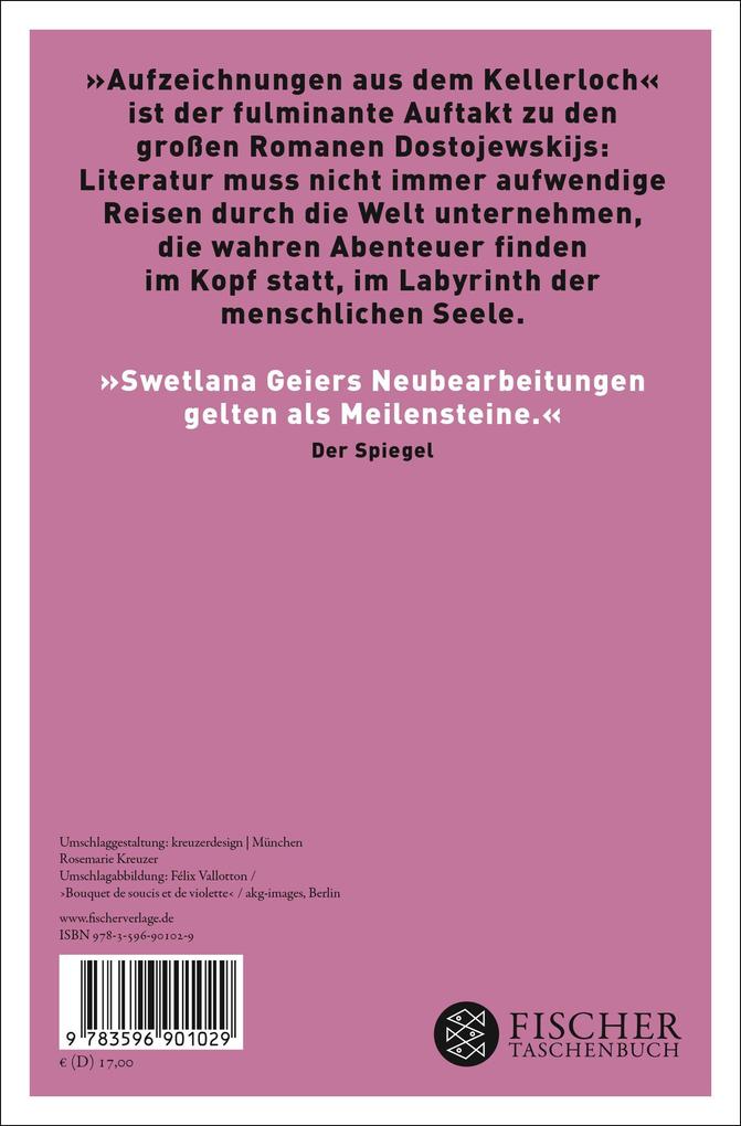 Weitere Ansicht: Aufzeichnungen aus dem Kellerloch | Fjodor M. Dostojewskij