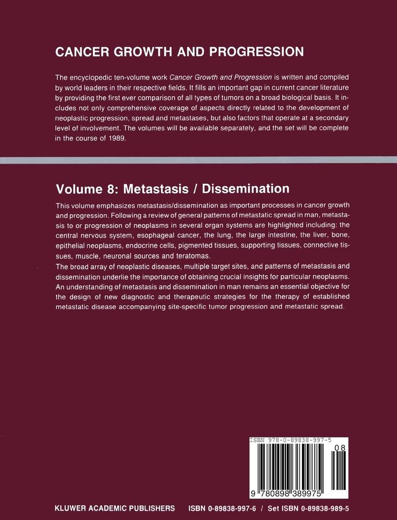 Weitere Ansicht: Metastasis / Dissemination