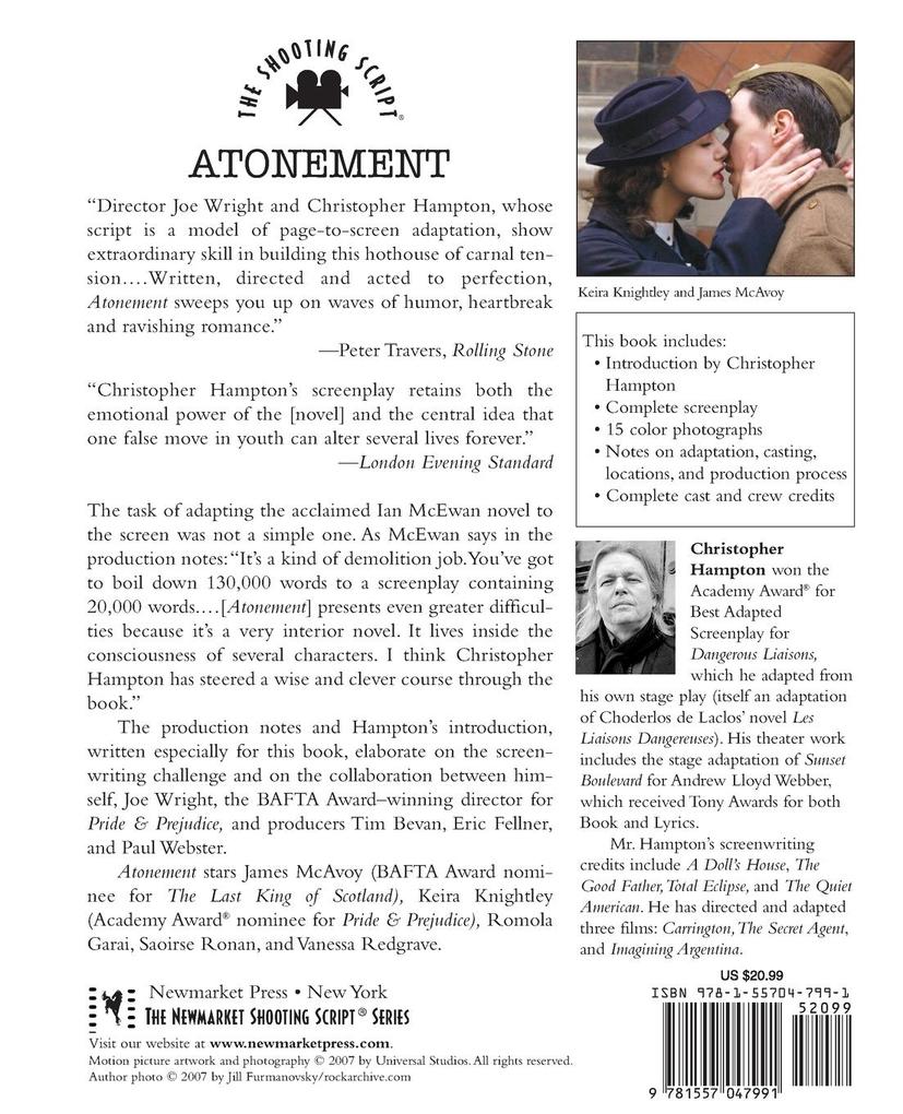 Weitere Ansicht: Atonement | Christopher Hampton, Ian McEwan