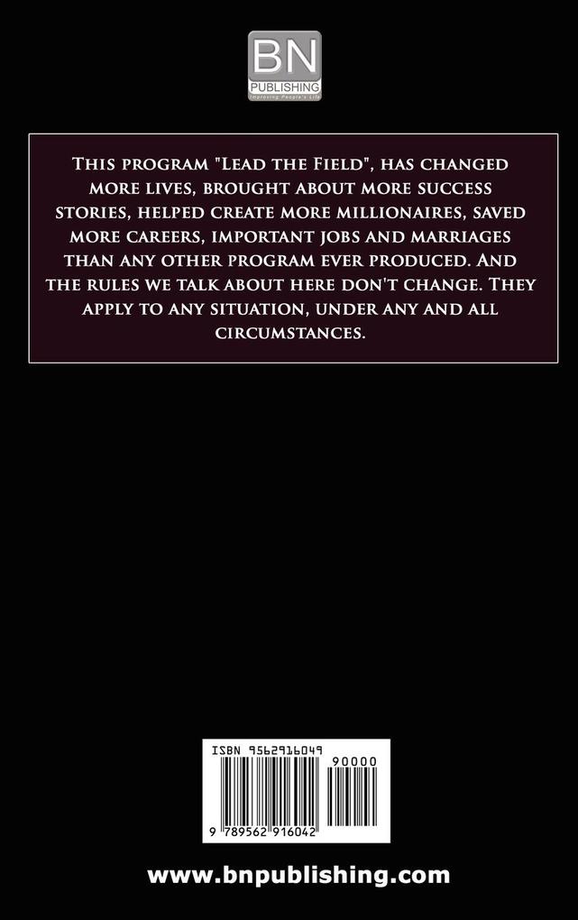 Weitere Ansicht: Lead the Field | Earl Nightingale
