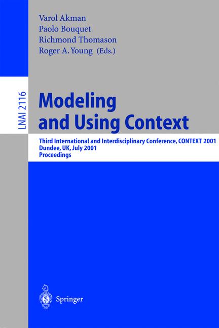 Weitere Ansicht: Modeling and Using Context
