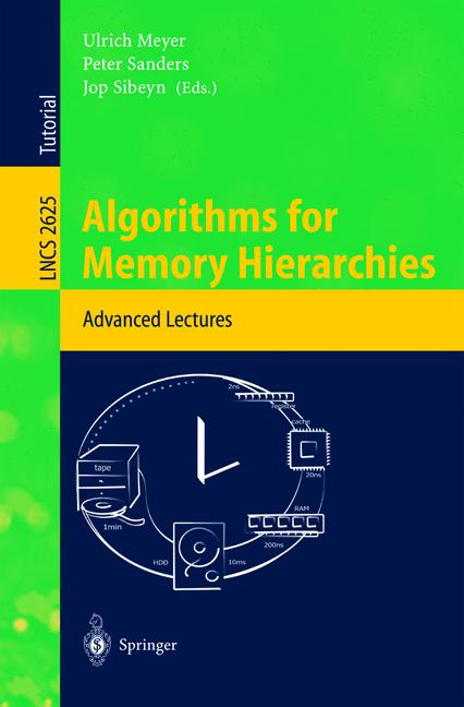 Weitere Ansicht: Algorithms for Memory Hierarchies