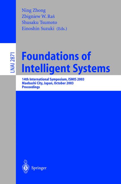 Weitere Ansicht: Foundations of Intelligent Systems
