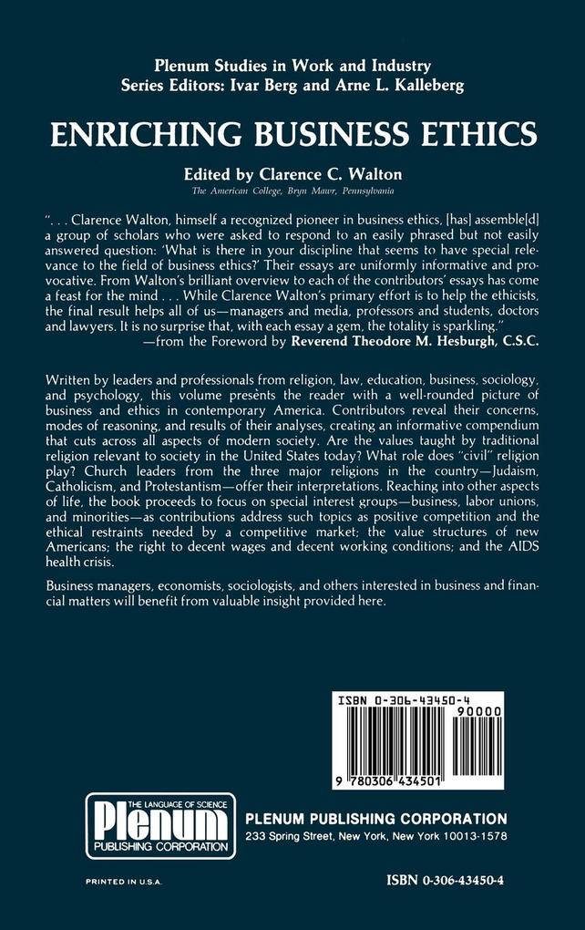 Weitere Ansicht: Enriching Business Ethics