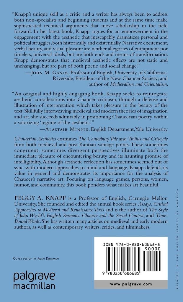 Weitere Ansicht: Chaucerian Aesthetics | P. Knapp