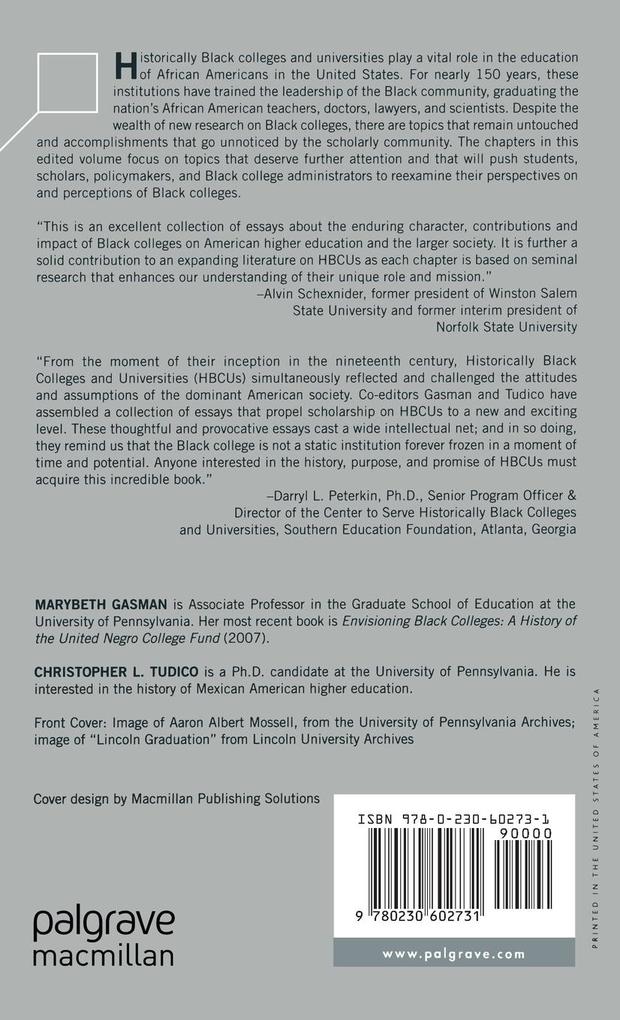 Weitere Ansicht: Historically Black Colleges and Universities