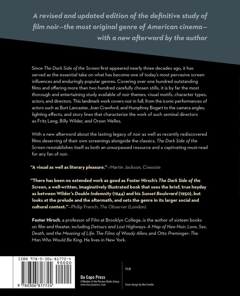 Weitere Ansicht: The Dark Side of the Screen | Foster Hirsch