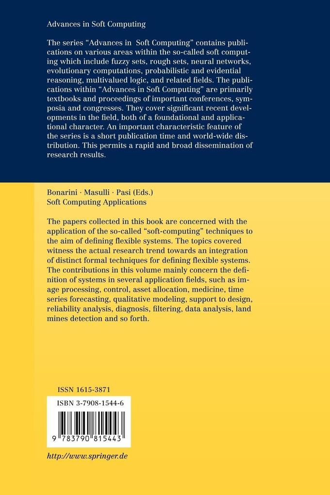 Weitere Ansicht: Soft Computing Applications