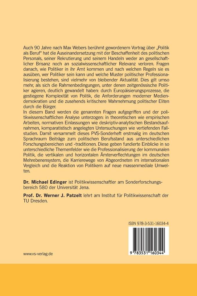 Weitere Ansicht: Politik als Beruf