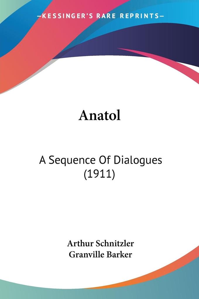 Produktbild: Anatol | Arthur Schnitzler