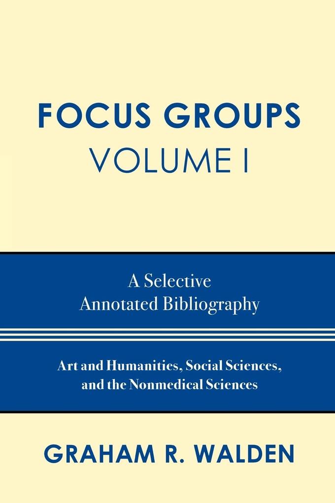 Produktbild: Focus Groups | Graham R. Walden