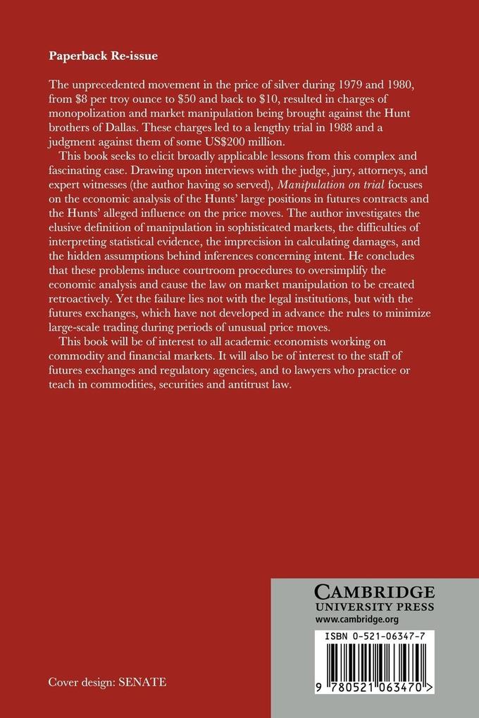 Weitere Ansicht: Manipulation on Trial | Jeffrey Williams